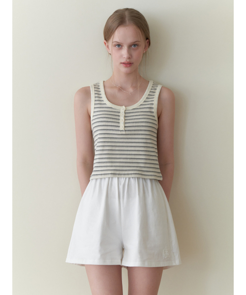 RE_L(リエル)の「Fizz button sleeveless (stripe)(Tシャツ/カットソー・レディース・その他・FREE)」の3枚目の写真