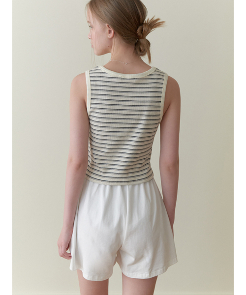 RE_L(リエル)の「Fizz button sleeveless (stripe)(Tシャツ/カットソー・レディース・その他・FREE)」の6枚目の写真