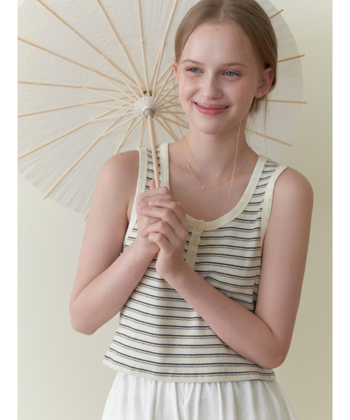 RE_L(リエル)の「Fizz button sleeveless (stripe)(Tシャツ/カットソー・レディース・その他・FREE)」の8枚目の写真