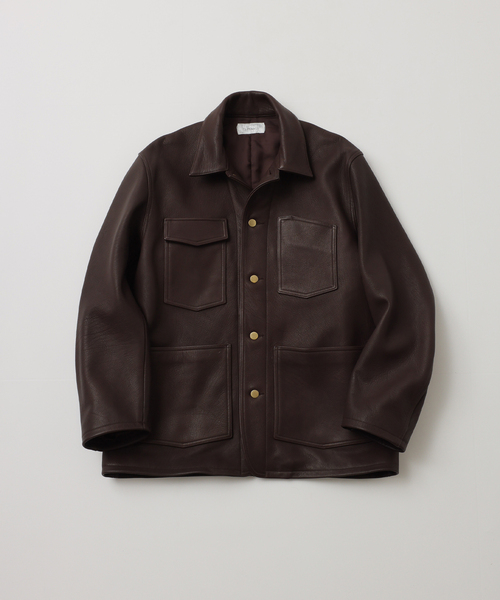 FOLL / フォル】superfine deer skin coverall（ライダースジャケット