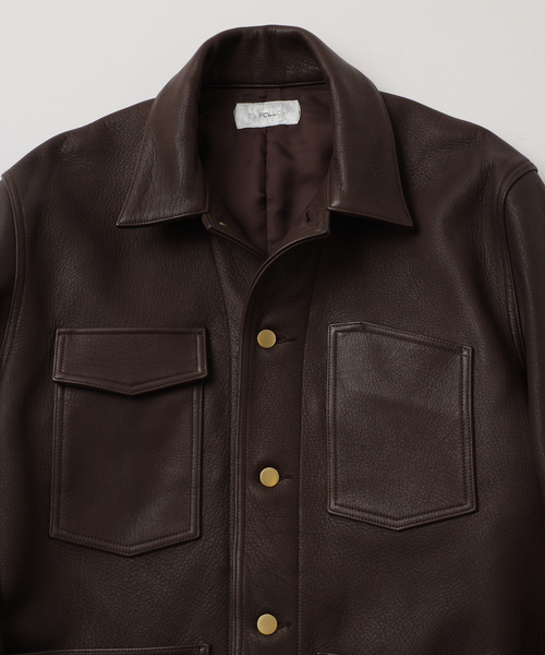 FOLL / フォル】superfine deer skin coverall（ライダースジャケット