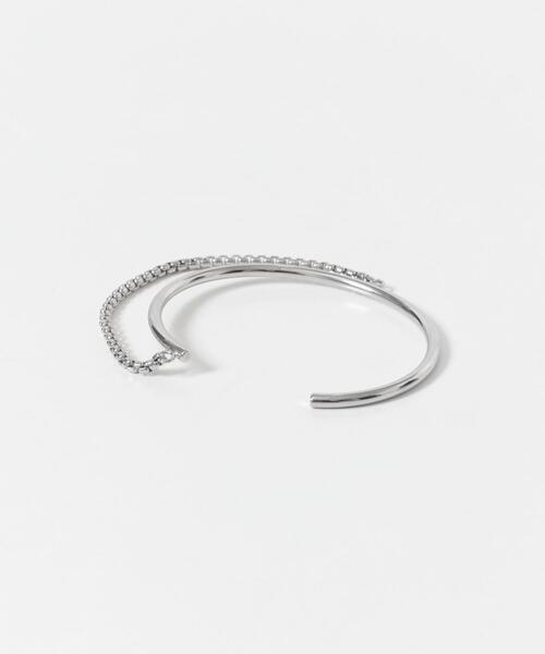 KBF(ケイビーエフ)の「チェーンコンビバングル(ブレスレット・レディース・シルバー/ゴールド・ONE)」の7枚目の写真