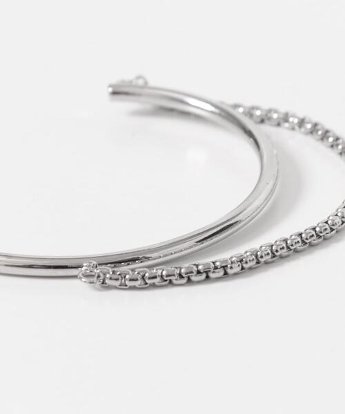 KBF(ケイビーエフ)の「チェーンコンビバングル(ブレスレット・レディース・シルバー/ゴールド・ONE)」の8枚目の写真