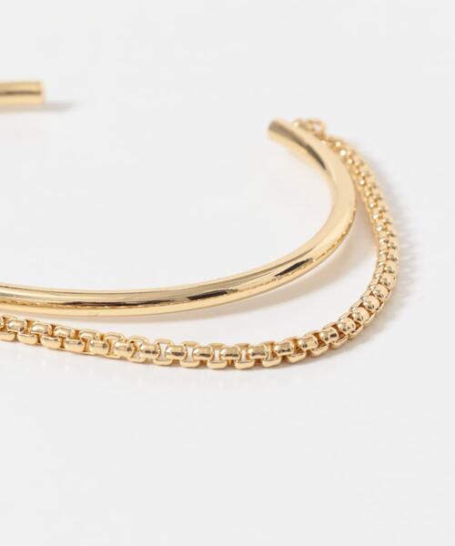 KBF(ケイビーエフ)の「チェーンコンビバングル(ブレスレット・レディース・シルバー/ゴールド・ONE)」の13枚目の写真