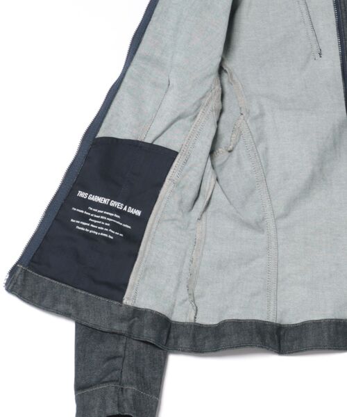 G-STAR(ジースター)の「Double Zip Jacket/フロントダブルジップディテールスタンドカラースリムデニムジャケット(デニムジャケット・レディース・ダークインディゴブルー・X-SMALL/SMALL/MEDIUM)」の3枚目の写真