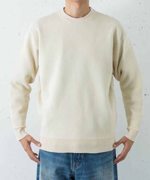 URBAN RESEARCH（アーバンリサーチ）の「モールリュクスプルオーバー（その他トップス・メンズ・アイボリー/チャコールグレー/ブラック・MEDIUM/LARGE）」の5枚目の写真