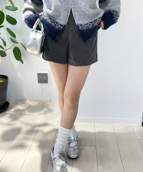 mebole(メボレ)の「ラメショートパンツ(その他パンツ・レディース・ブラック/グレー・SMALL/MEDIUM)」の18枚目の写真