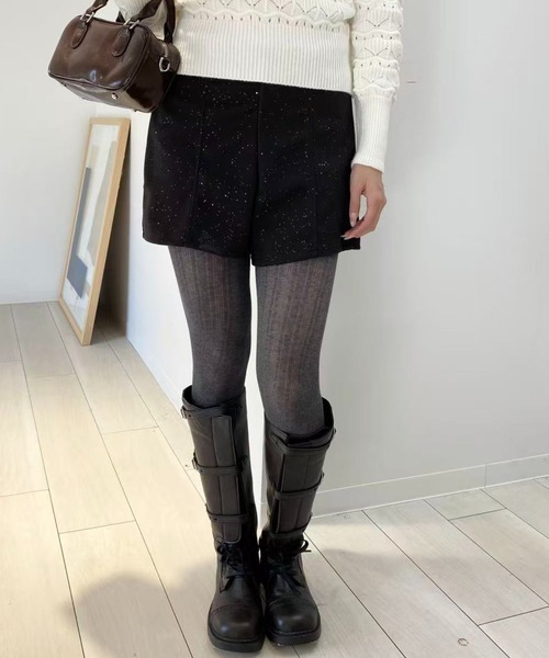 mebole(メボレ)の「ラメショートパンツ(その他パンツ・レディース・ブラック/グレー・SMALL/MEDIUM)」の10枚目の写真