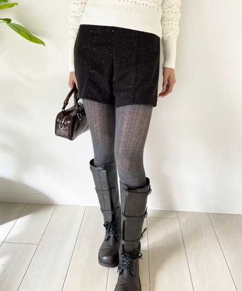 mebole(メボレ)の「ラメショートパンツ(その他パンツ・レディース・ブラック/グレー・SMALL/MEDIUM)」の9枚目の写真