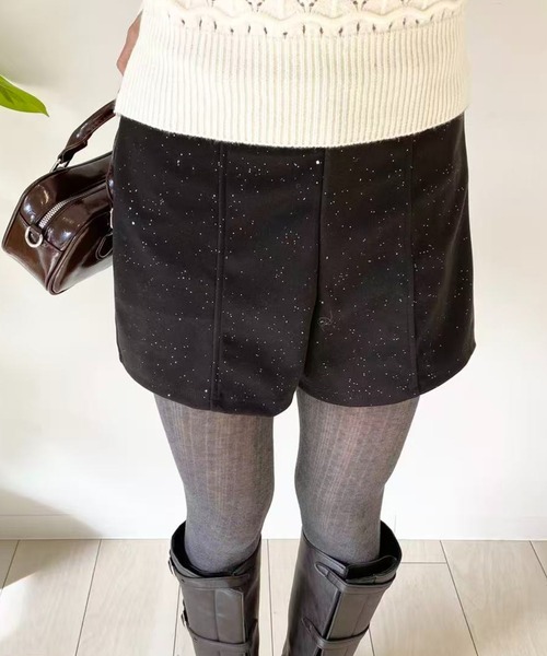 mebole(メボレ)の「ラメショートパンツ(その他パンツ・レディース・ブラック/グレー・SMALL/MEDIUM)」の13枚目の写真