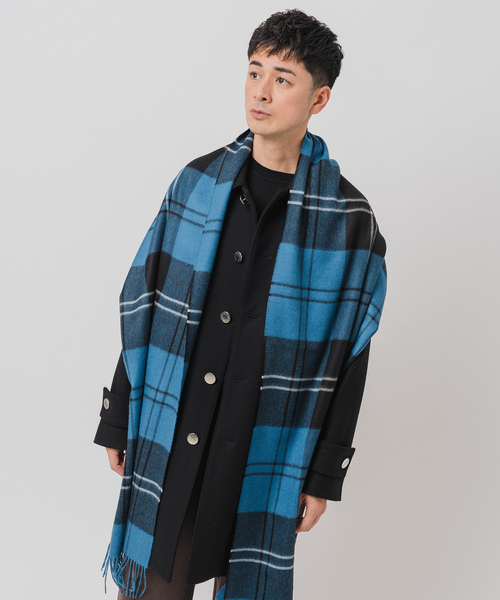 EDIFICE（エディフィス）の「MAGNIBERG（マグニバーグ）Queen scarf（マフラー・メンズ・キャメル/ブラウン/マスタード/グリーン・FREE）」の5枚目の写真