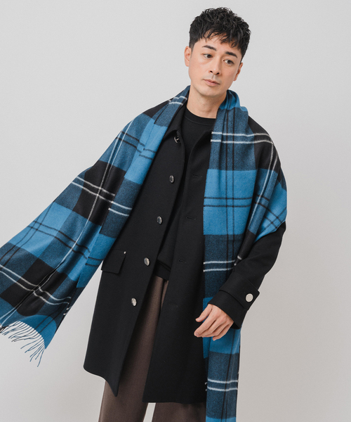 EDIFICE（エディフィス）の「MAGNIBERG（マグニバーグ）Queen scarf（マフラー・メンズ・キャメル/ブラウン/マスタード/グリーン・FREE）」の6枚目の写真