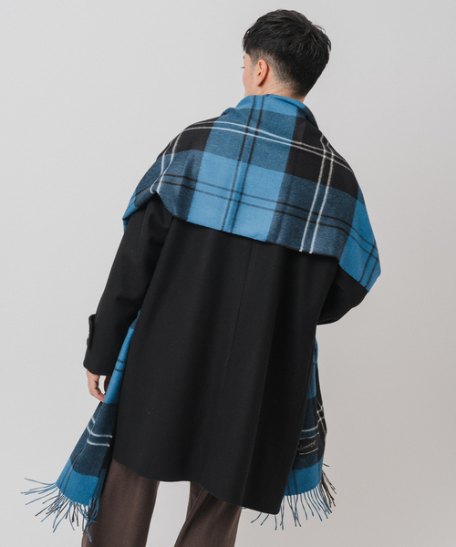 EDIFICE（エディフィス）の「MAGNIBERG（マグニバーグ）Queen scarf（マフラー・メンズ・キャメル/ブラウン/マスタード/グリーン・FREE）」の7枚目の写真