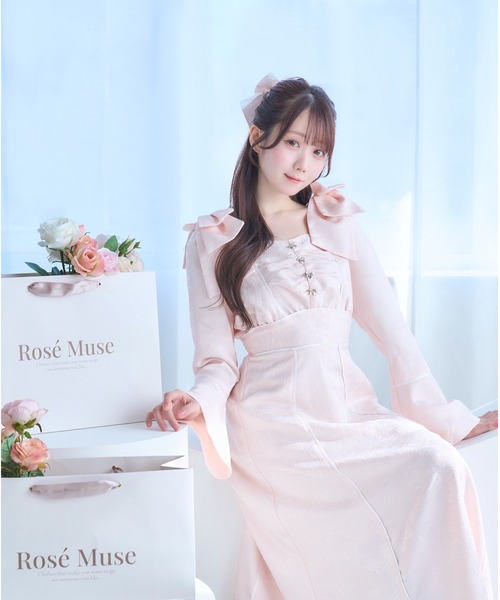 Tulle lap ribbon barretta（バレッタ/ヘアクリップ）｜Rose Muse