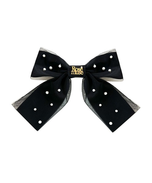 tulle lap ribbon barretta（バレッタ/ヘアクリップ）｜Rose Muse