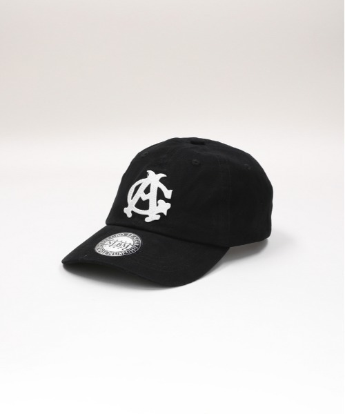 Right-on(ライトオン)の「NEGR0 LEAGUE ツイルベースボールキャップ (刺繍ロゴ/バックストラップ/UVカット)(キャップ・メンズ・ブラック・フリー)」の1枚目の写真