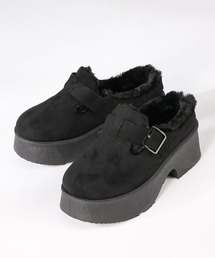 Dedes | Dedes ベルトデザイン厚底ファースリッポンシューズ(6421)(ブーツ)