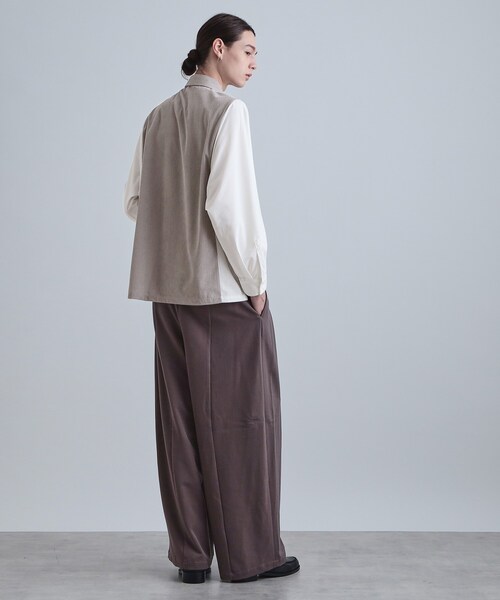 tk.TAKEO KIKUCHI（ティーケータケオキクチ）の「コーデュロイドルマンシャツ（シャツ/ブラウス・メンズ・ネイビー/ライトグレー/ブラック・02/03）」の6枚目の写真