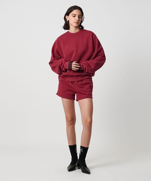 H　BEAUTY&YOUTH UNITED ARROWS（エイチビューティーアンドユースユナイテッドアローズ）の「＜H＞ドライスウェットショーツ（スウェットパンツ・レディース・ワイン/グレー系・FREE）」の4枚目の写真