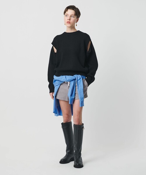 H　BEAUTY&YOUTH UNITED ARROWS（エイチビューティーアンドユースユナイテッドアローズ）の「＜H＞ドライスウェットショーツ（スウェットパンツ・レディース・ワイン/グレー系・FREE）」の6枚目の写真