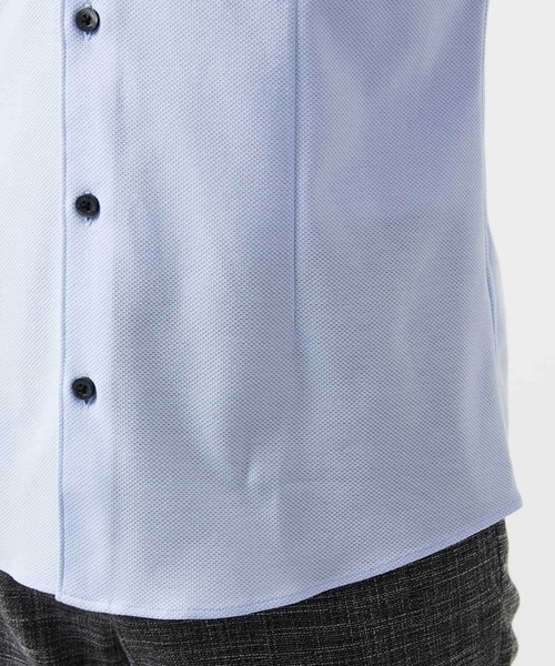 MICHEL KLEIN HOMME   （ミッシェルクランオム）の「《日本製》ベーシックジャージシャツ（シャツ/ブラウス・メンズ・ホワイト/ライトブルー/ネイビー・MEDIUM/LARGE/X-LARGE）」の11枚目の写真