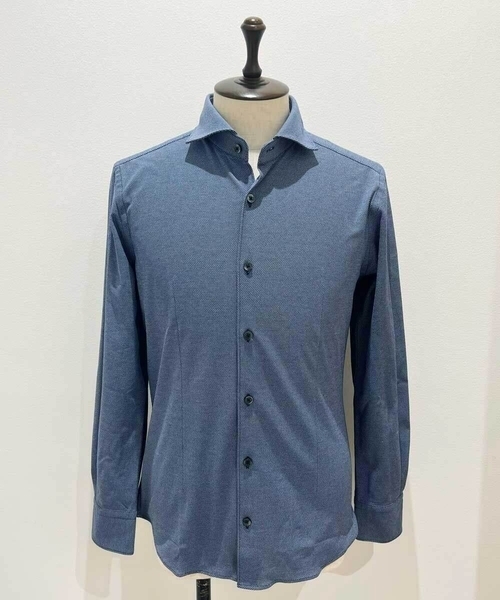 MICHEL KLEIN HOMME   （ミッシェルクランオム）の「《日本製》ベーシックジャージシャツ（シャツ/ブラウス・メンズ・ホワイト/ライトブルー/ネイビー・MEDIUM/LARGE/X-LARGE）」の15枚目の写真