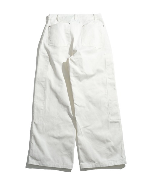 Starting Over（スターティングオーバー）の「side double knee baggy pants/サイド ダブルニー バギーパンツ ツイル/デニムパンツ（デニムパンツ・メンズ・アイボリー/ブラック/ブラック系その他・M/L）」の5枚目の写真