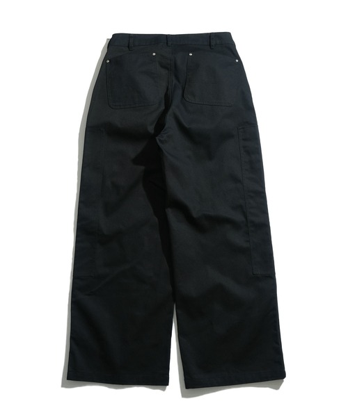 Starting Over（スターティングオーバー）の「side double knee baggy pants/サイド ダブルニー バギーパンツ ツイル/デニムパンツ（デニムパンツ・メンズ・アイボリー/ブラック/ブラック系その他・M/L）」の7枚目の写真