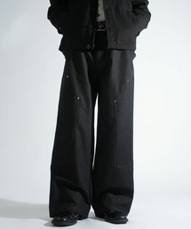 Starting Over（スターティングオーバー）の「side double knee baggy pants/サイド ダブルニー バギーパンツ ツイル/デニムパンツ（デニムパンツ）」