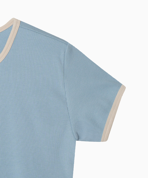 MENASOO（ミナス）の「MNS Span Crop T Shirt_Skyblue（Tシャツ/カットソー・レディース・その他・1/2）」の12枚目の写真