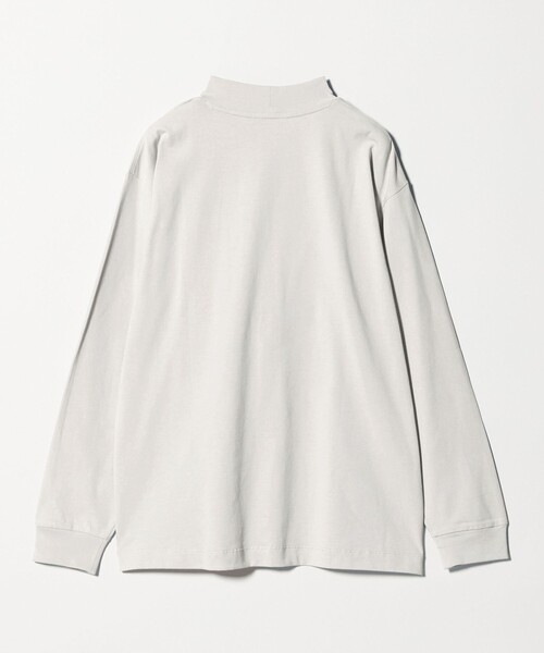 green label relaxing（グリーンレーベルリラクシング）の「LONG FIBER COTTON クリア モックネック 長袖 Tシャツ（Tシャツ/カットソー・メンズ・ブラック/ライトグレー/ホワイト・M/L/S/XL）」の11枚目の写真