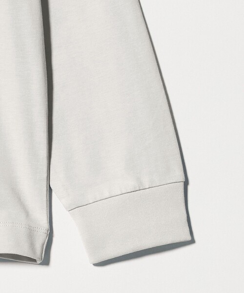 green label relaxing（グリーンレーベルリラクシング）の「LONG FIBER COTTON クリア モックネック 長袖 Tシャツ（Tシャツ/カットソー・メンズ・ブラック/ライトグレー/ホワイト・M/L/S/XL）」の13枚目の写真