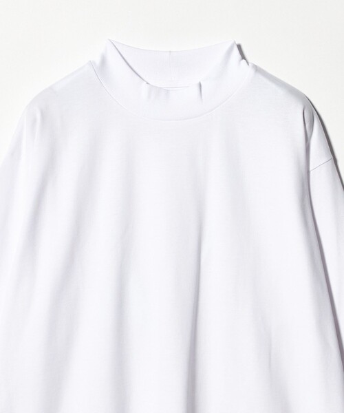 green label relaxing（グリーンレーベルリラクシング）の「LONG FIBER COTTON クリア モックネック 長袖 Tシャツ（Tシャツ/カットソー・メンズ・ブラック/ライトグレー/ホワイト・M/L/S/XL）」の17枚目の写真