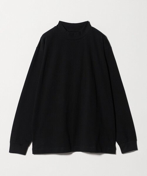 green label relaxing（グリーンレーベルリラクシング）の「LONG FIBER COTTON クリア モックネック 長袖 Tシャツ（Tシャツ/カットソー・メンズ・ブラック/ライトグレー/ホワイト・M/L/S/XL）」の19枚目の写真