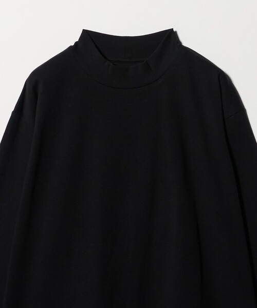 green label relaxing（グリーンレーベルリラクシング）の「LONG FIBER COTTON クリア モックネック 長袖 Tシャツ（Tシャツ/カットソー・メンズ・ブラック/ライトグレー/ホワイト・M/L/S/XL）」の21枚目の写真