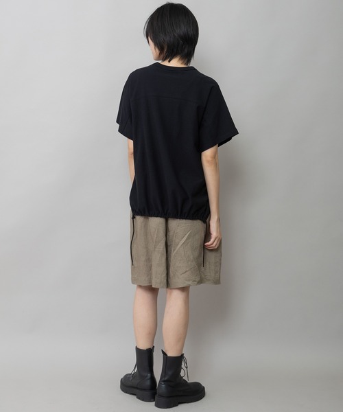 Munich(ミューニック)の「【吸水性】【発散性】40sフレンチリネンワイドハーフパンツ(その他パンツ・レディース・ブラウン/ブラック/ダークベージュ・S)」の12枚目の写真