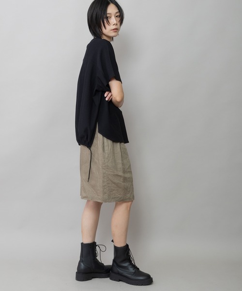 Munich(ミューニック)の「【吸水性】【発散性】40sフレンチリネンワイドハーフパンツ(その他パンツ・レディース・ブラウン/ブラック/ダークベージュ・S)」の13枚目の写真