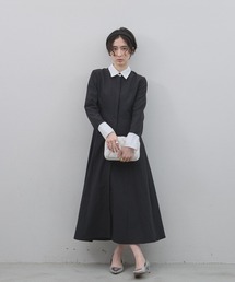 &. NOSTALGIA | 【ZOZO限定】衿配色ワンピース(ワンピース)