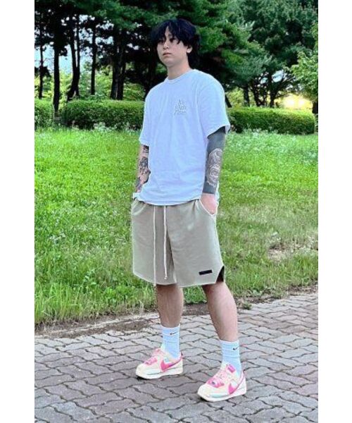 ATTENTIONROW(アテンションロー)の「ライフバランスイージーセットアップトレーニングショーツ(カーキ)(その他パンツ・メンズ・その他・1)」の5枚目の写真