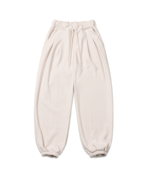 MACKY(マッキー)の「フリースピンタックジョガーパンツクリーム(スウェットパンツ・レディース・その他・1/2)」の3枚目の写真