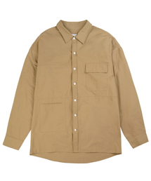 NUBINDA（ヌビンダ）の「ワークシャツジャケット [キャメル]（シャツ/ブラウス）」