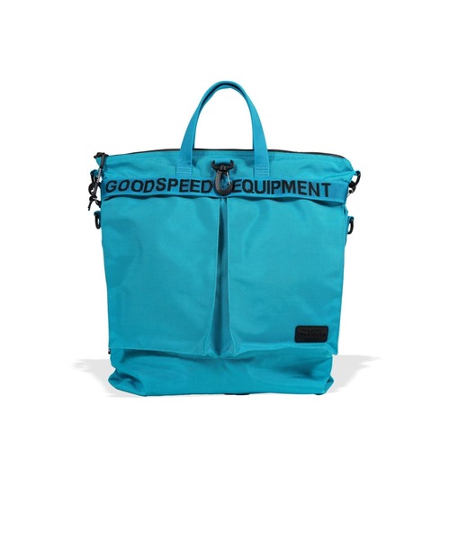 GOODSPEED equipment(グットスピードイクイップメント)の「Helmet Bag(トートバッグ・メンズ・オレンジ/ブラック/オフホワイト/ターコイズブルー・ONE SIZE)」の3枚目の写真