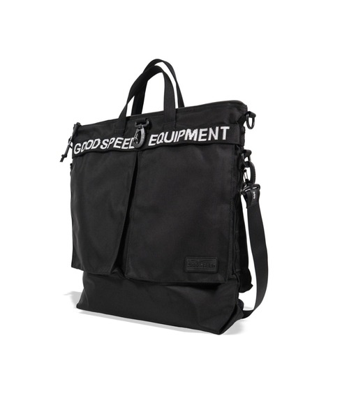 GOODSPEED equipment(グットスピードイクイップメント)の「Helmet Bag(トートバッグ・メンズ・オレンジ/ブラック/オフホワイト/ターコイズブルー・ONE SIZE)」の6枚目の写真