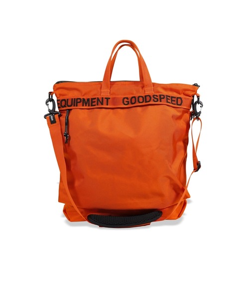 GOODSPEED equipment(グットスピードイクイップメント)の「Helmet Bag(トートバッグ・メンズ・オレンジ/ブラック/オフホワイト/ターコイズブルー・ONE SIZE)」の7枚目の写真