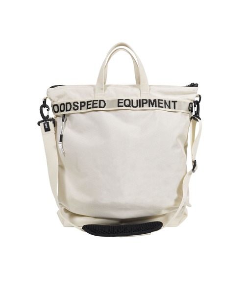 GOODSPEED equipment(グットスピードイクイップメント)の「Helmet Bag(トートバッグ・メンズ・オレンジ/ブラック/オフホワイト/ターコイズブルー・ONE SIZE)」の9枚目の写真