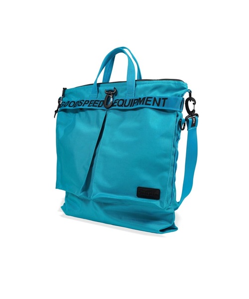 GOODSPEED equipment(グットスピードイクイップメント)の「Helmet Bag(トートバッグ・メンズ・オレンジ/ブラック/オフホワイト/ターコイズブルー・ONE SIZE)」の12枚目の写真