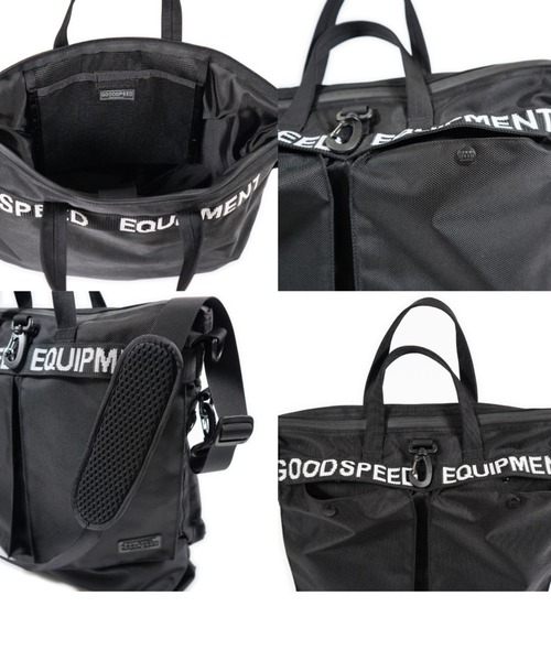 GOODSPEED equipment(グットスピードイクイップメント)の「Helmet Bag(トートバッグ・メンズ・オレンジ/ブラック/オフホワイト/ターコイズブルー・ONE SIZE)」の13枚目の写真