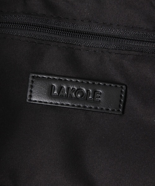 LAKOLE（ラコレ）の「ヌバック風ドロストショルダーバッグ / 633897（ハンドバッグ・レディース・ライトブラウン/ブラック・FREE）」の12枚目の写真