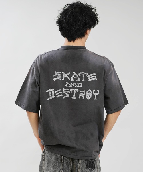 THRASHER(スラッシャー)の「THRASHER/スラッシャー 半袖Tシャツ 262TH1ST082(Tシャツ/カットソー・メンズ・ブラック×イエロー/ブラック×ブルー・M/XL/L)」の10枚目の写真