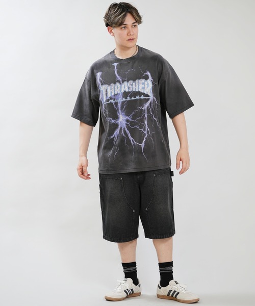THRASHER(スラッシャー)の「THRASHER/スラッシャー 半袖Tシャツ 262TH1ST082(Tシャツ/カットソー・メンズ・ブラック×イエロー/ブラック×ブルー・M/XL/L)」の5枚目の写真